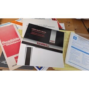 Chevrolet Light Duty Truck 1989 GM Maintenance Schedule Owners Manual etc